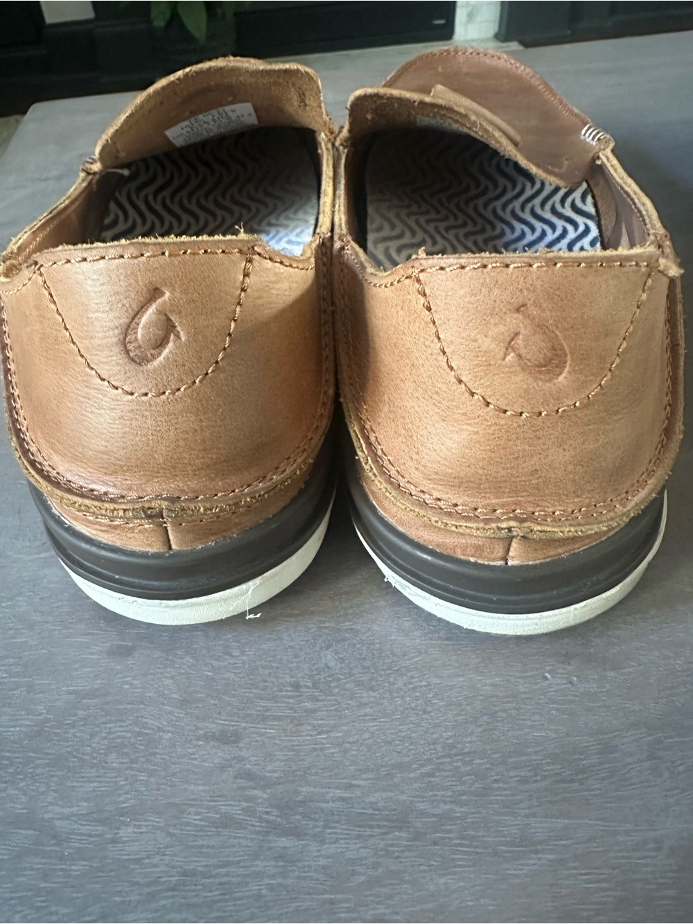 OLUKAI Men’s ‘Kakaha’ Convertible Leather Slip-On Loafers Sz 10.5 - Picture 7 of 14
